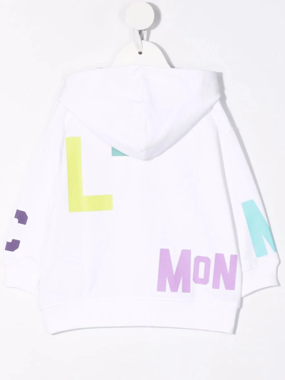 Shop Moncler Letter Logo-print Hoodie In White