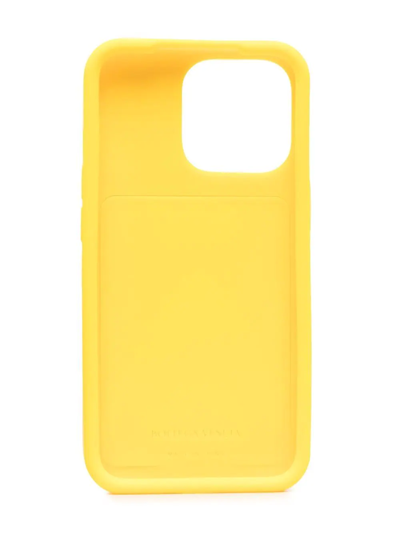 Shop Bottega Veneta Embossed Iphone 13 Pro Case In Yellow