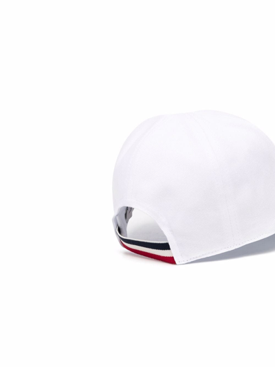 Shop Moncler Logo-patch Cotton Cap In White