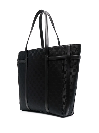 Misbhv Jacquard-monogram Tote Bag In Black