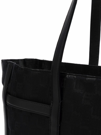 Misbhv Jacquard-monogram Tote Bag In Black