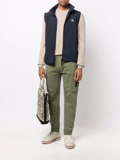 Stone Island Compass Badge Track Pants In Green