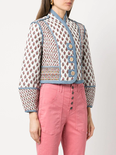 Shop Veronica Beard Floral-print Jacket In Multicolour