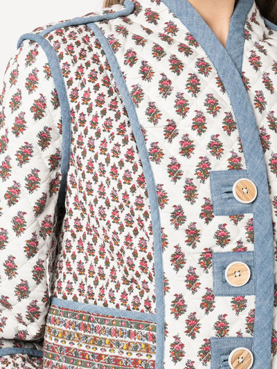 Shop Veronica Beard Floral-print Jacket In Multicolour