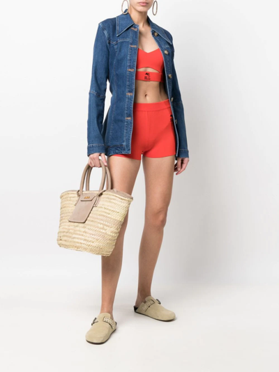 Etro Fine-knit Logo-embroidered Co-ord In Red