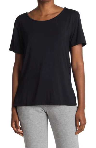 Shop French Connection Scoop Neck T-shirt In Anthracite Black