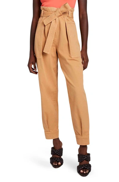 Shop A.l.c Cobolt Belted Paperbag Twill Pants In Canyon