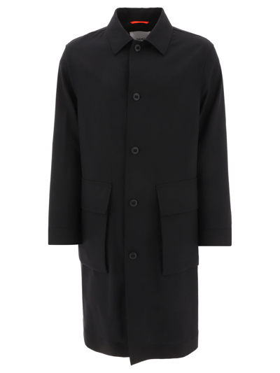 Shop Oamc Wool Coat In Black  