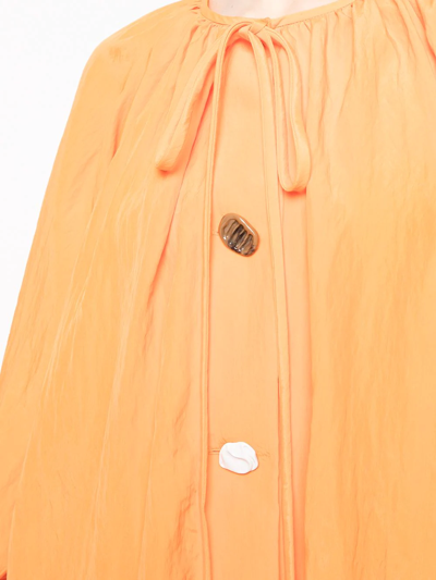 Shop Rejina Pyo Scout Puff-sleeve Dress In Orange