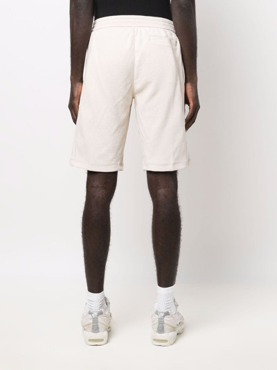Shop Calvin Klein Jeans Est.1978 Cotton Drawstring Track Shorts In Nude