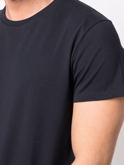 Shop Jil Sander Crew Neck Short-sleeved T-shirt In Blau