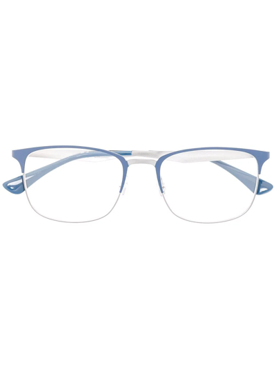 Shop Ray Ban Square-frame Glasses In Blau