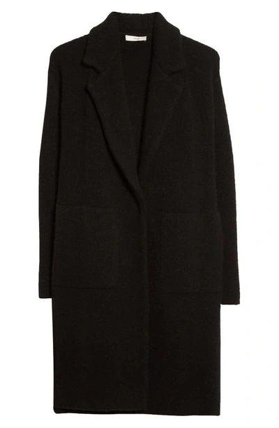Vince Merino Wool Blend Longline Cardigan In Black | ModeSens