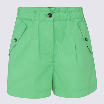 Shop Kenzo Green Cotton Shorts