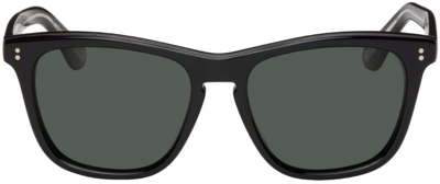 Shop Oliver Peoples Black Lynes Sunglasses In Black Sun