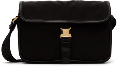 Shop Tom Ford Black Mini Buckle Messenger Bag In U9000 Black