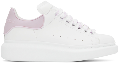 Shop Alexander Mcqueen White & Purple Oversized Sneakers In 9746 Whi/tra.lilac