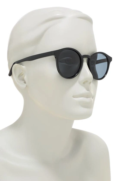 Shop Le Specs Whirlwind 50mm Round Sunglasses In Black
