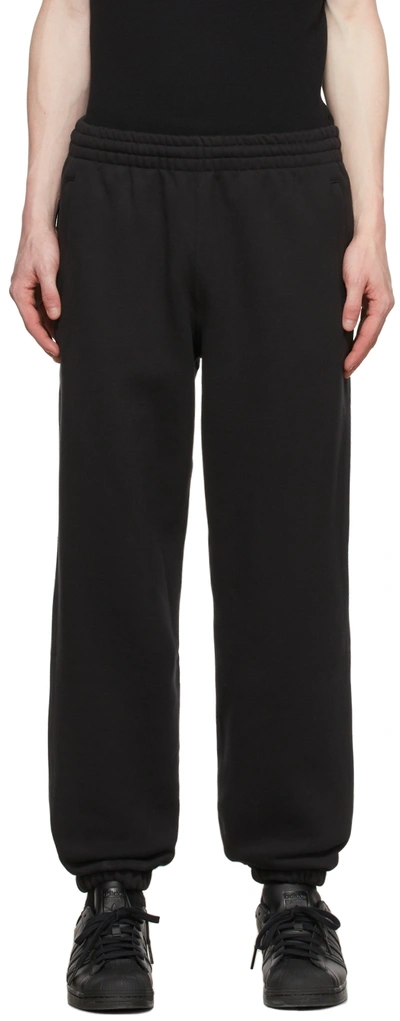 Shop Adidas Originals Black Adicolor Trefoil Lounge Pants