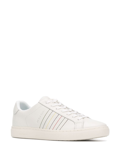 Shop Ps By Paul Smith Leather Sneakers In White