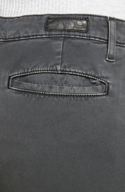 Ag Caden Crop Twill Trousers In Sulfur Twilight