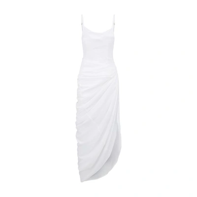 Shop Jacquemus Saudade Maxi Dress In White