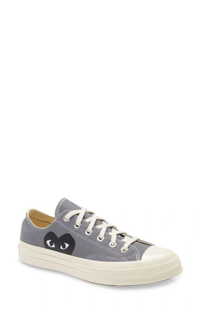 Shop Comme Des Garçons Play X Converse Chuck Taylor® Hidden Heart Low Top Sneaker In Grey