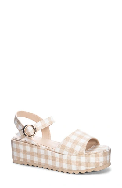 Shop Dirty Laundry Jump Out Platform Sandal In Natural