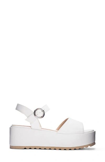 Shop Dirty Laundry Jump Out Platform Sandal In White