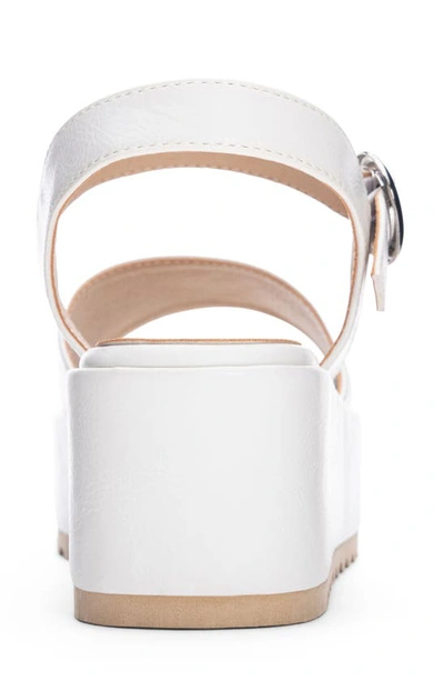 Shop Dirty Laundry Jump Out Platform Sandal In White