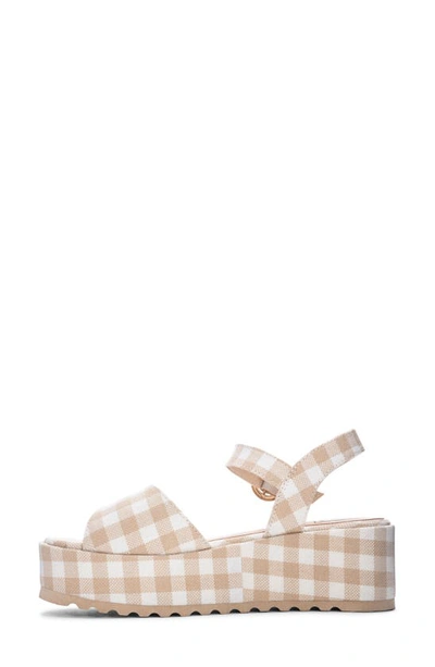 Shop Dirty Laundry Jump Out Platform Sandal In Natural