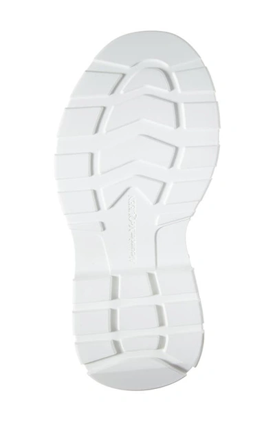 Shop Alexander Mcqueen Tread Strap Sandal In Navy/ White