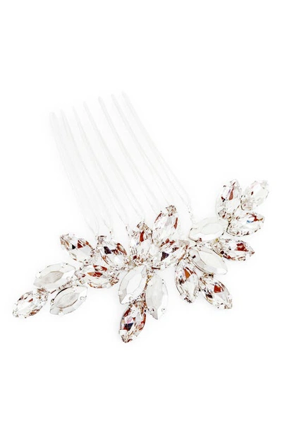 Shop Brides And Hairpins Vasiliki Crystal Hair Comb In Silver