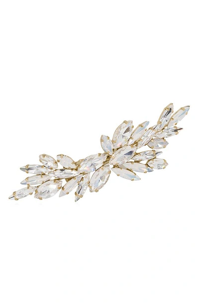 Shop Brides And Hairpins Monet Opal & Swarovski Crystal Clip In Gold