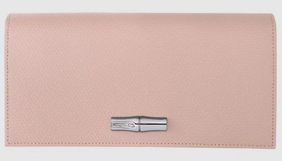 Longchamp Roseau Powder Ladies 3.9 X 7.7 In Wallets L3146hpn133 In Powder
