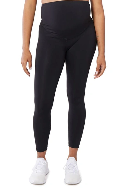 Shop Ingrid And Isabel Performance 7/8 Maternity Leggings In Black