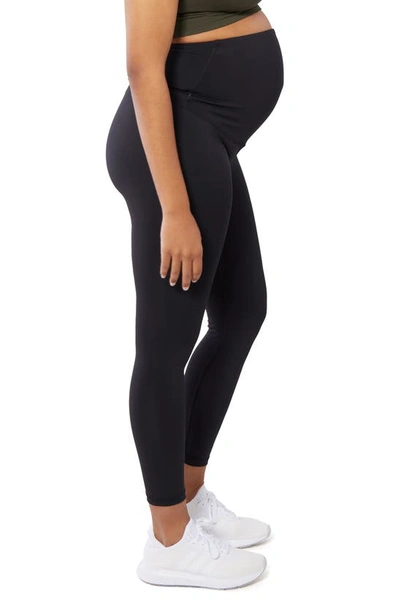 Shop Ingrid And Isabel Performance 7/8 Maternity Leggings In Black