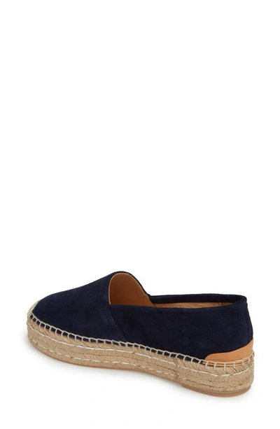 Shop Patricia Green Abigail Espadrille Slip-on In Navy Leather