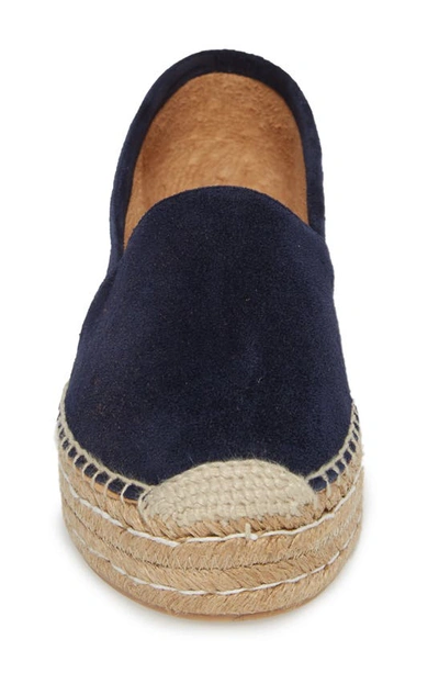 Shop Patricia Green Abigail Espadrille Slip-on In Navy Leather