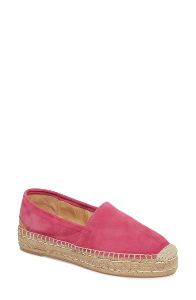 Patricia Green Abigail Espadrille Slip-on In Hot Pink Suede