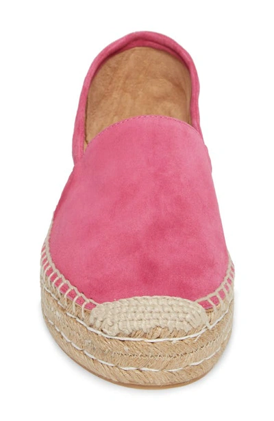 Patricia Green Abigail Espadrille Slip-on In Hot Pink Suede