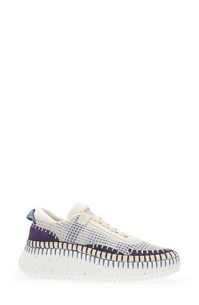 Shop Chloé Nama Platform Sneaker In Cosmic Blue