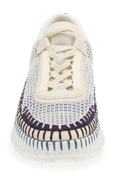 Shop Chloé Nama Platform Sneaker In Cosmic Blue