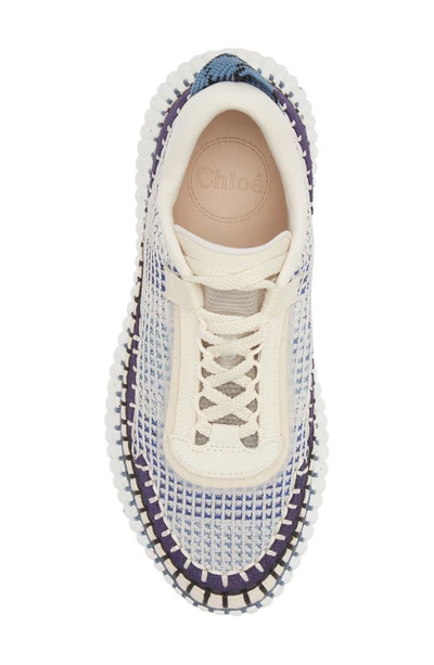 Shop Chloé Nama Platform Sneaker In Cosmic Blue