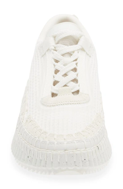 Shop Chloé Nama Platform Sneaker In White