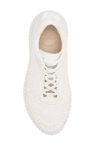 Shop Chloé Nama Platform Sneaker In White