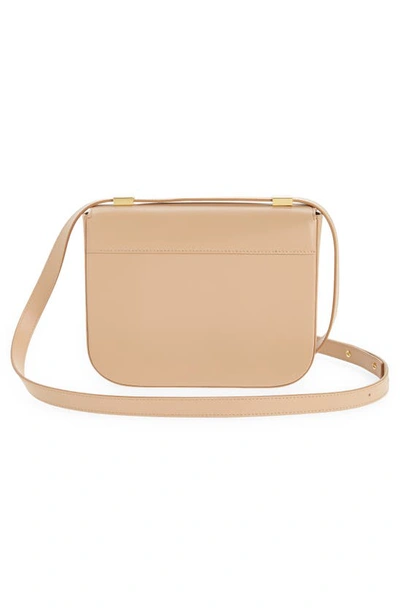 Shop Demellier Vancouver Leather Crossbody Bag In Light Tan Smooth