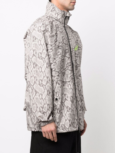 Shop Kenzo Lightweight Jacket With Print In Brown