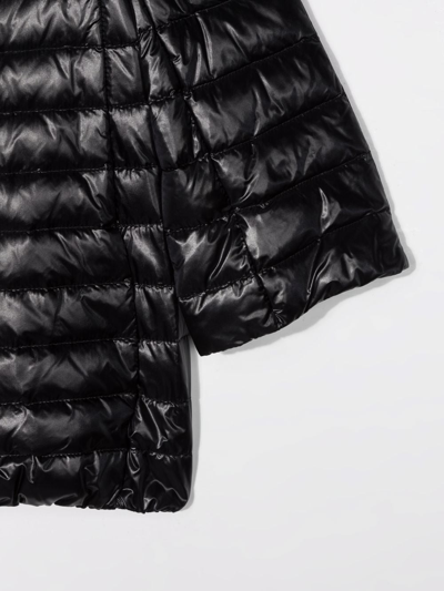 Herno Zipped Padded Coat In Blue