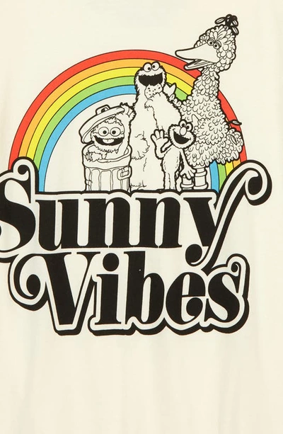 Shop Mighty Fine X Sesame Street® Kids' Sunny Vibes Sesame Graphic Tee In Ice Vanilla